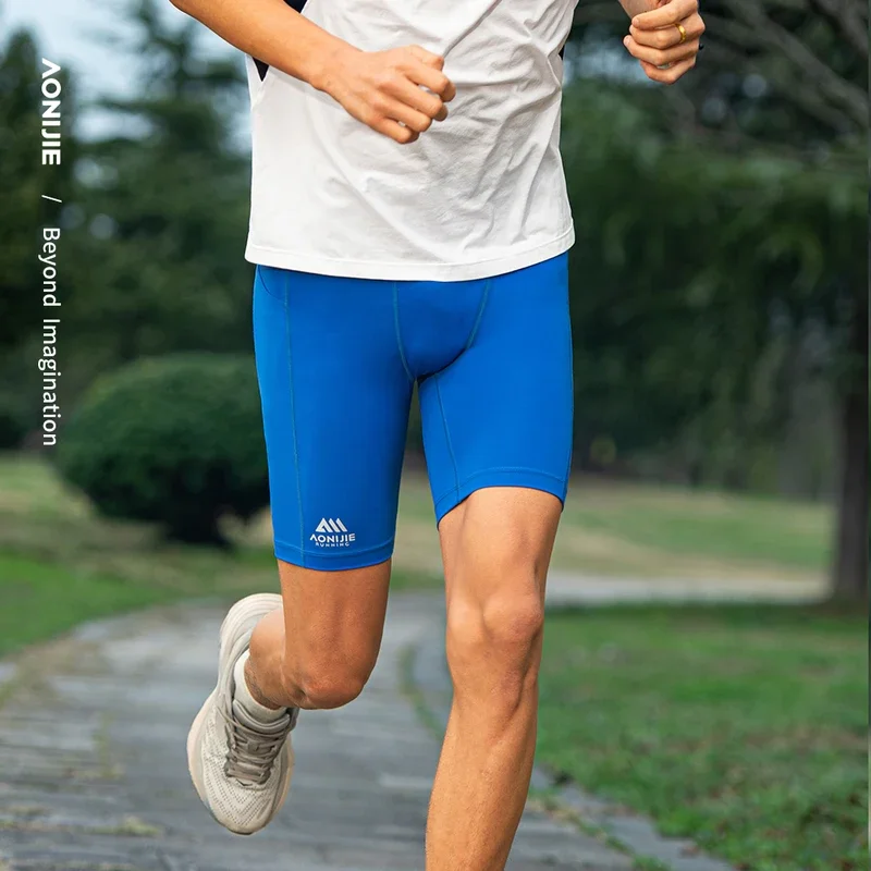 AONIJIE FM5210 rajstopy sportowe spodenki męskie trening maratonu spodenki do biegania w terenie szybkoschnąca odzież sportowa na siłownię spodenki