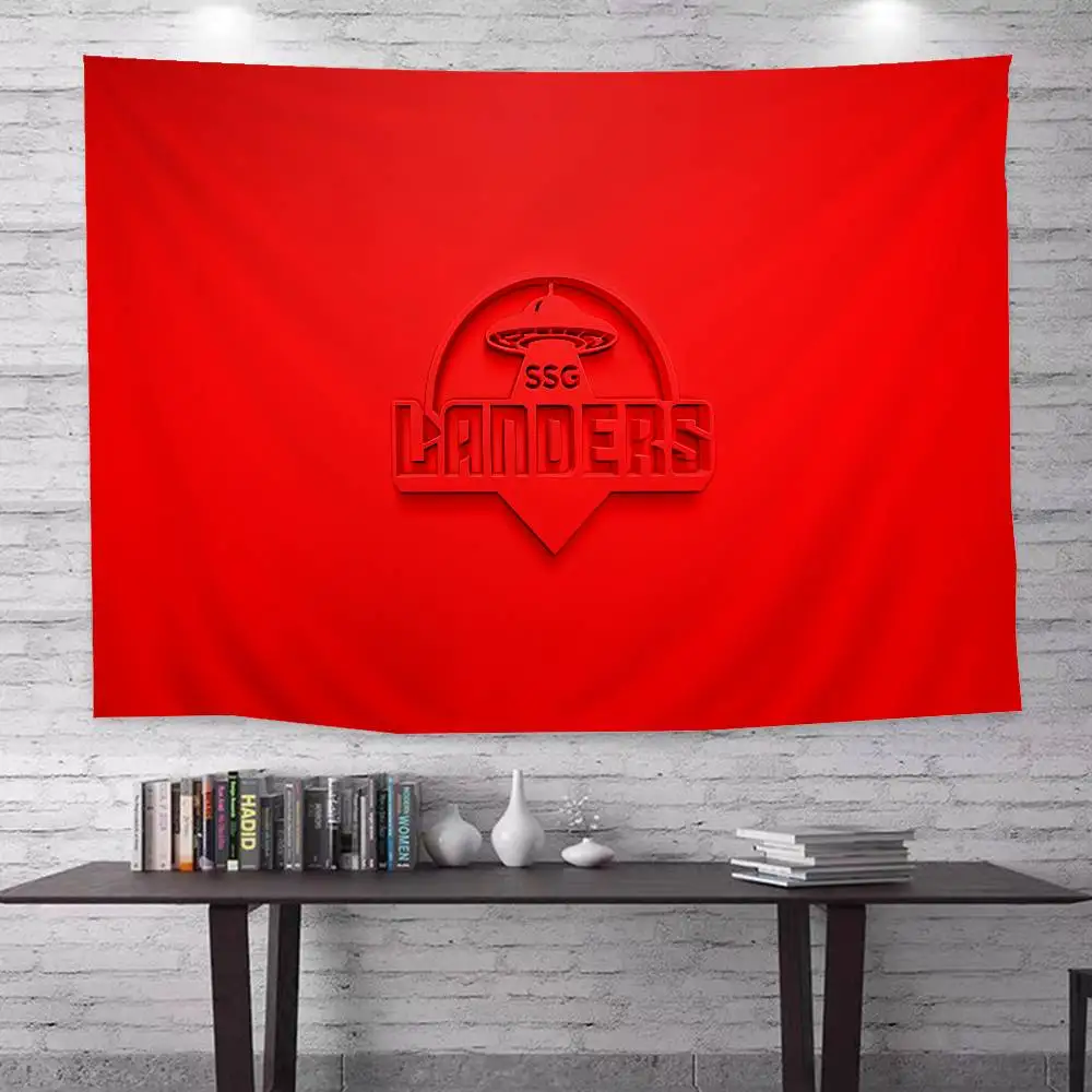 S-SSG LANDERS Printed Large Wall Tapestry Art Science Fiction Room Home Decor Decor Blanket