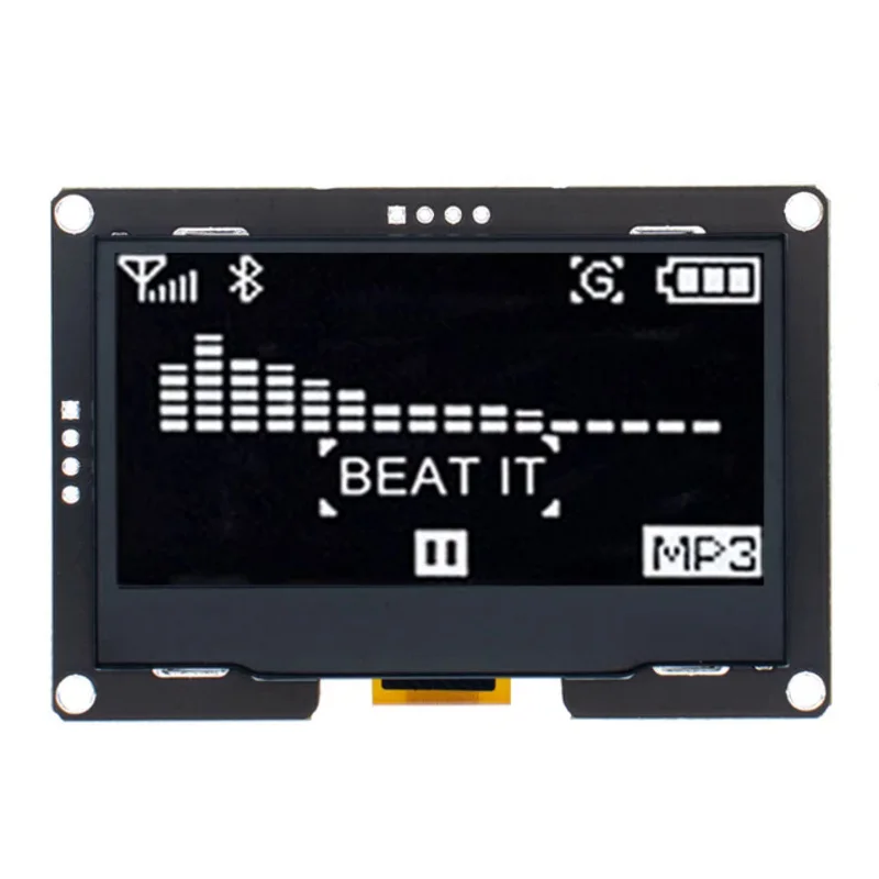 Imagem -02 - Módulo de Exibição Lcd Oled Interface Serial para Arduino Uno r3 C51 24 242 128x64 Ssd1309 12864 Pinos Spi Iic I2c