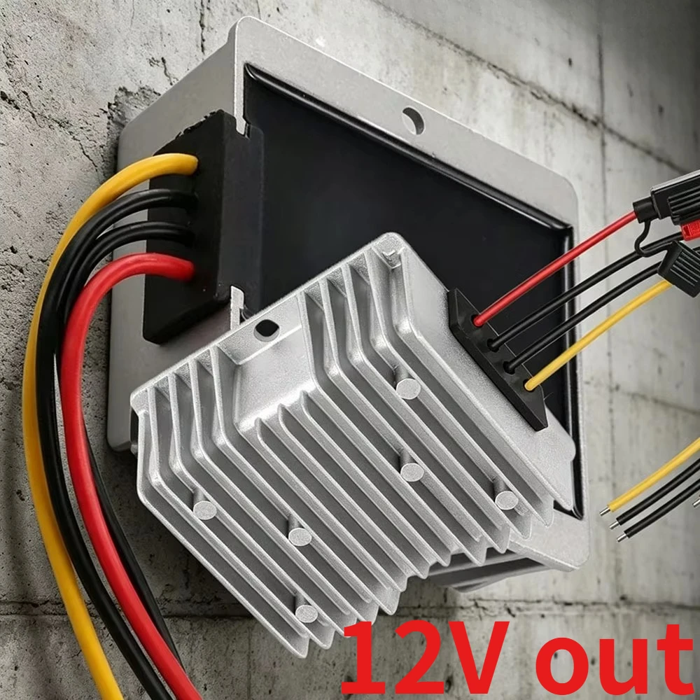 DC-DC 36V 48V to 12V 20A Step Down Converter Golf Cart Voltage Regulator Reducer Transformer Waterproof For Golf Cart with Fuse