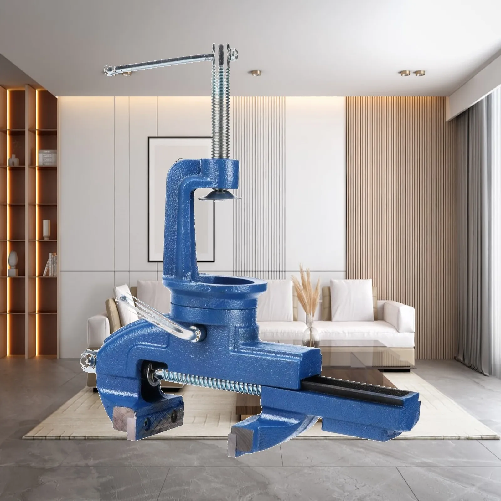 Versatile Workbench Vise Swivel Grip Cast Iron Design for Home Workshop Projects