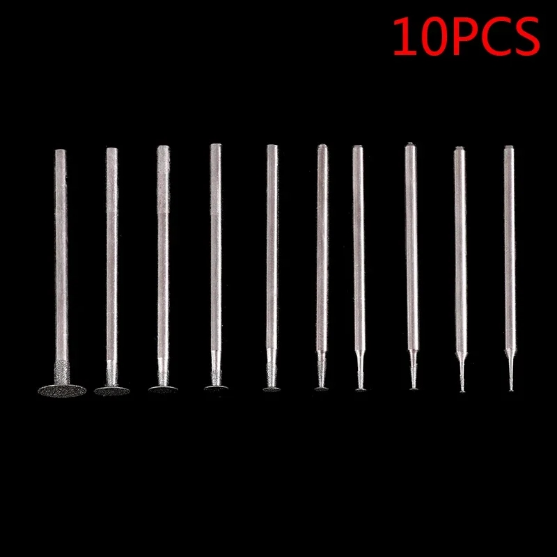 10PCS Grinding Bit Accessory Ultra-Thin T Head Shank  Mounted Point Stone Jade Carve Polish Engrave Tool Sanding pad Sand block