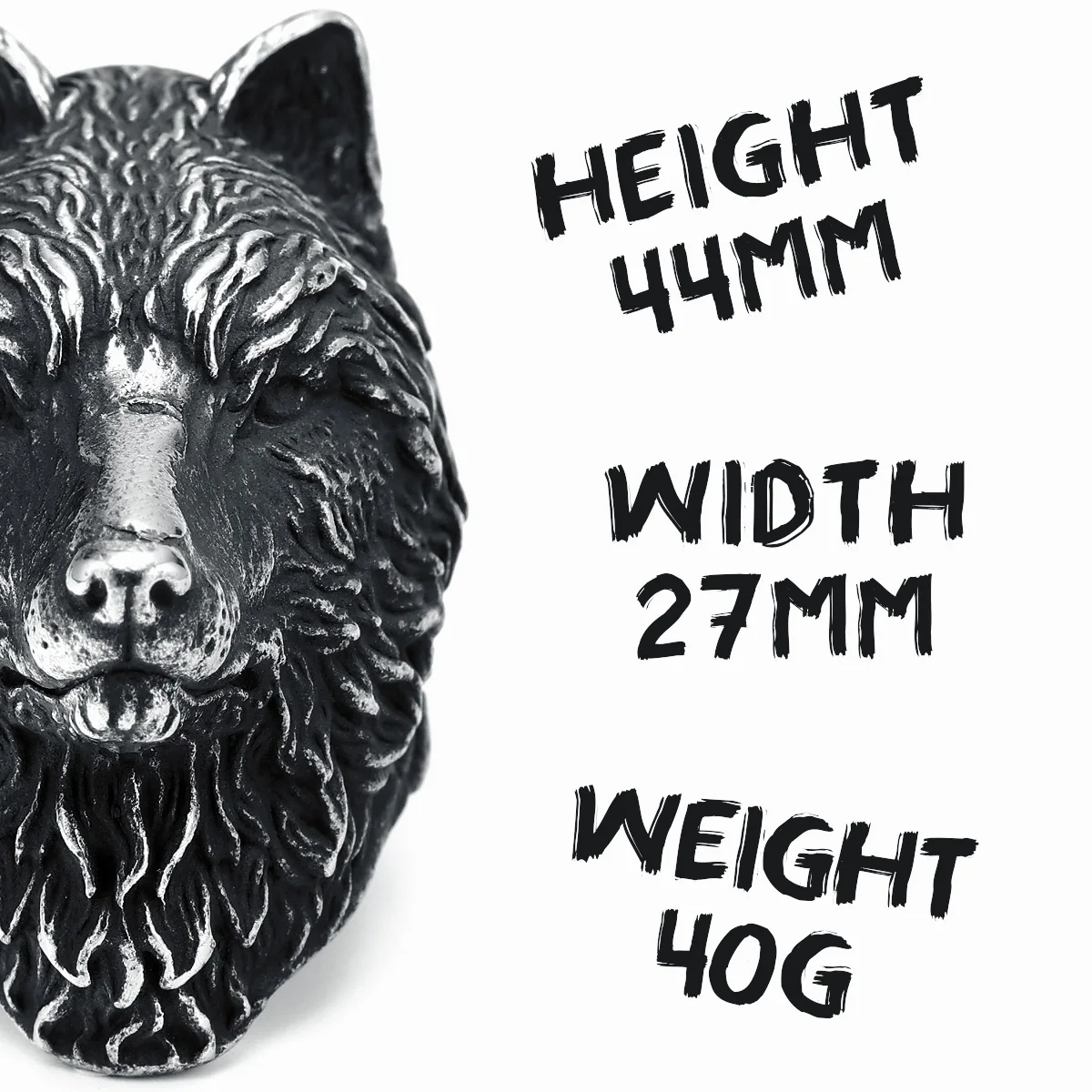 Wolf Rings 316L Stainless Steel Men Ring Forest Lead Wolf Rock Rap Hiphop for Biker Male Boyfriend Jewelry Best Gift Wholesale