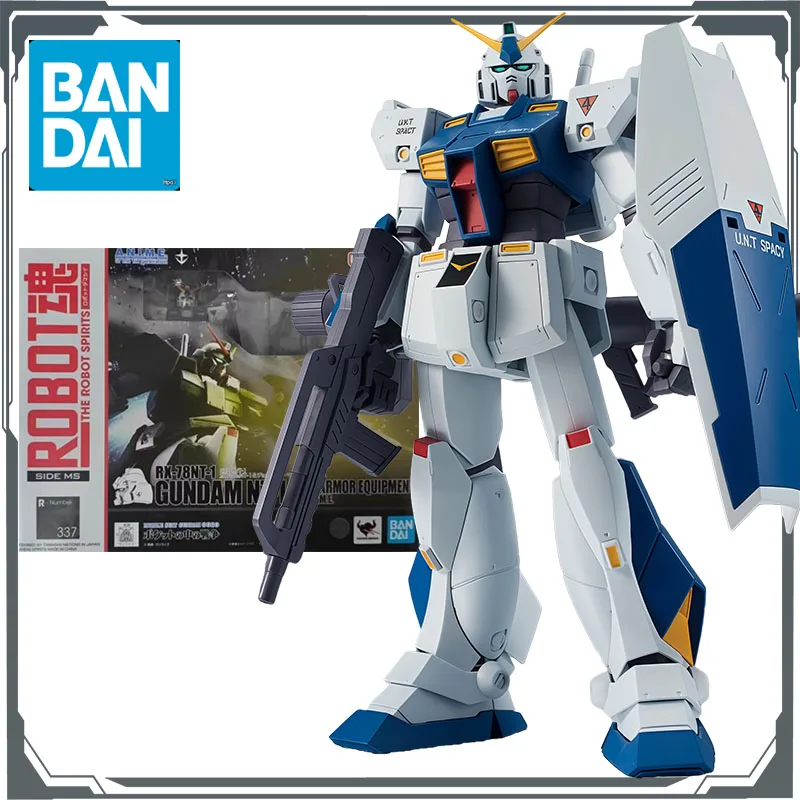 

Оригинальные фигурки Bandai ROBOT Gundam NT-1 и Chobham Armor, аниме-фигурки, игрушки для мальчиков, рождественский подарок, коллекционные модели, украшения