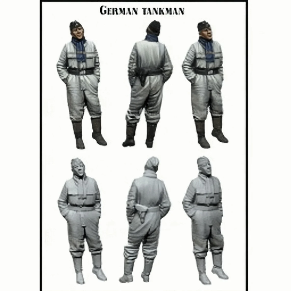 Kit de figurines en résine non peintes, thème militaire, commandant de char allemand, GK non assemblé et non peint, 1/35