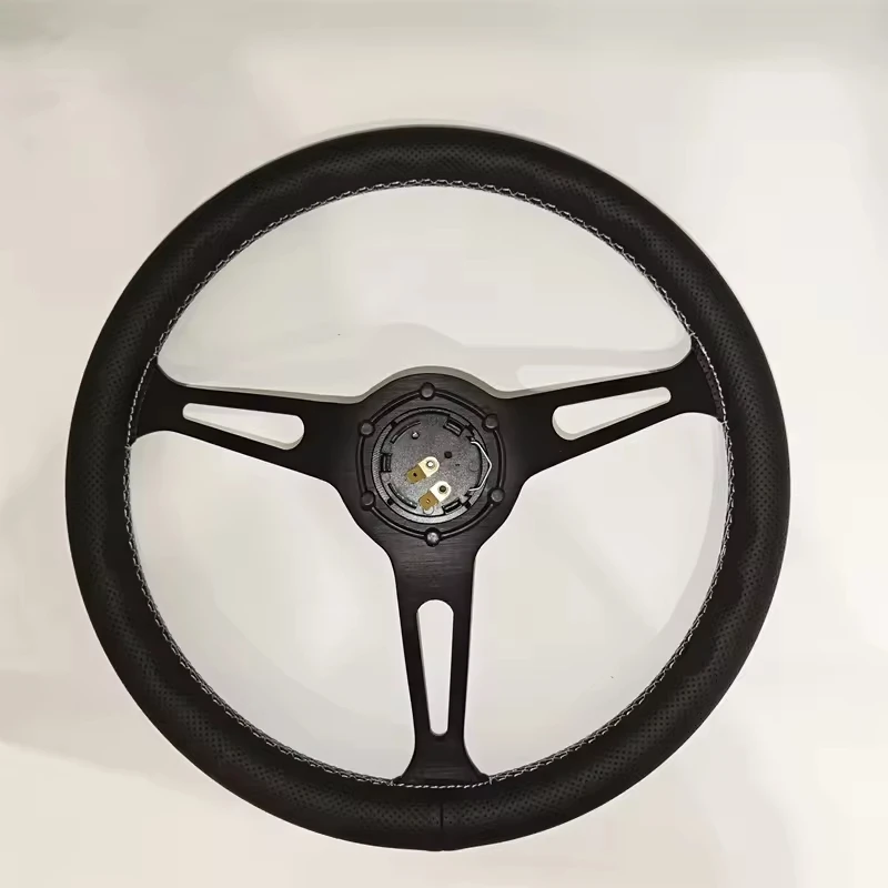 Universal  TIYPEOR 380mm black steering wheel universal sport steering wheel