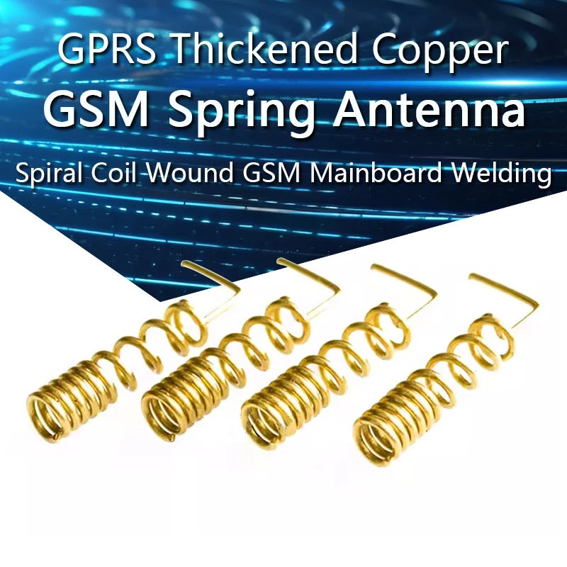 

5Pcs Copper GSM/GPRS Spring Antenna Thickened Copper Spiral Coil Wound Antenna GSM Antenna Mainboard Welding