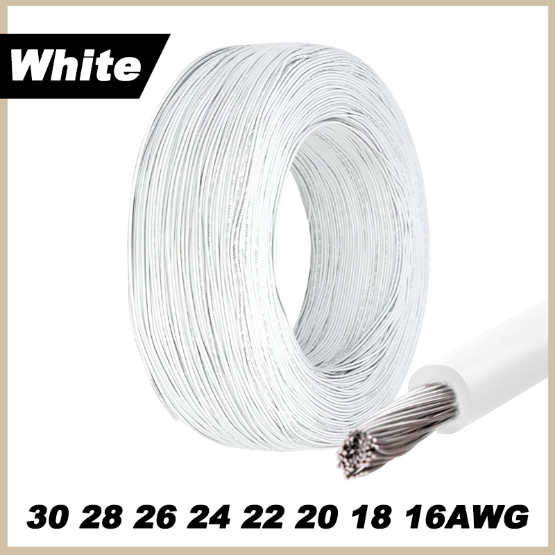 12 Farben 1007 Mehradriges Elektrokabel 5/10M 30/28/26/24/22/20/18/16AWG PVC-isoliertes Verzinntes Kupferkabel für DIY LED-Leitungen