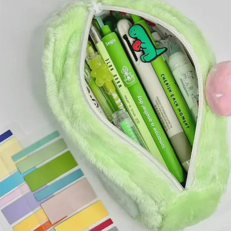 Picture 6: Large Capacity Cute Plush Pencil Case | Multifunctional Stationery Storage Bag