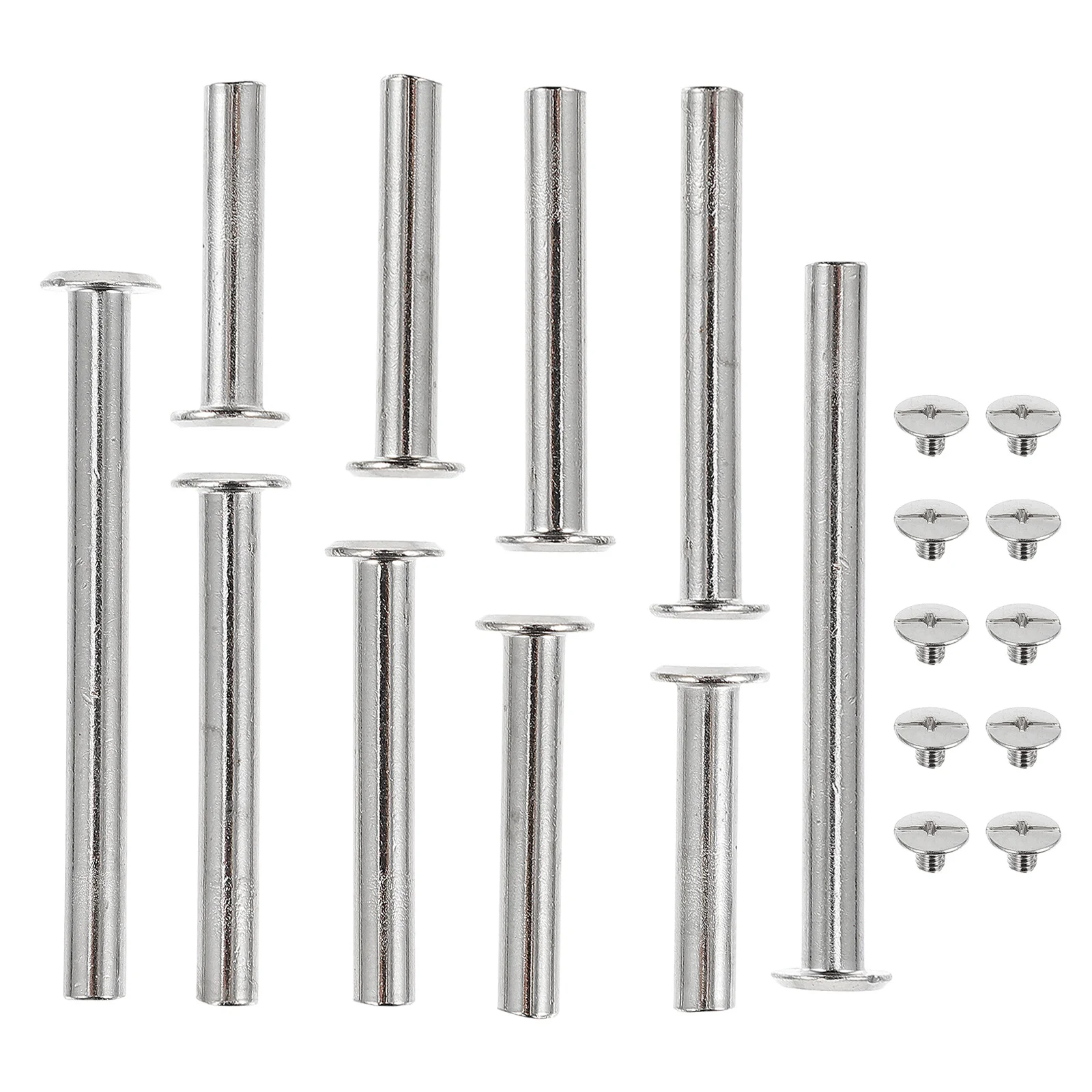 50 مجموعة ملزمة المسمار المشاركات Diy بها بنفسك سجل القصاصات الحرفية ألبومات الصور مسامير معدنية مقاومة للصدأ لإصلاح مجلة التقويم