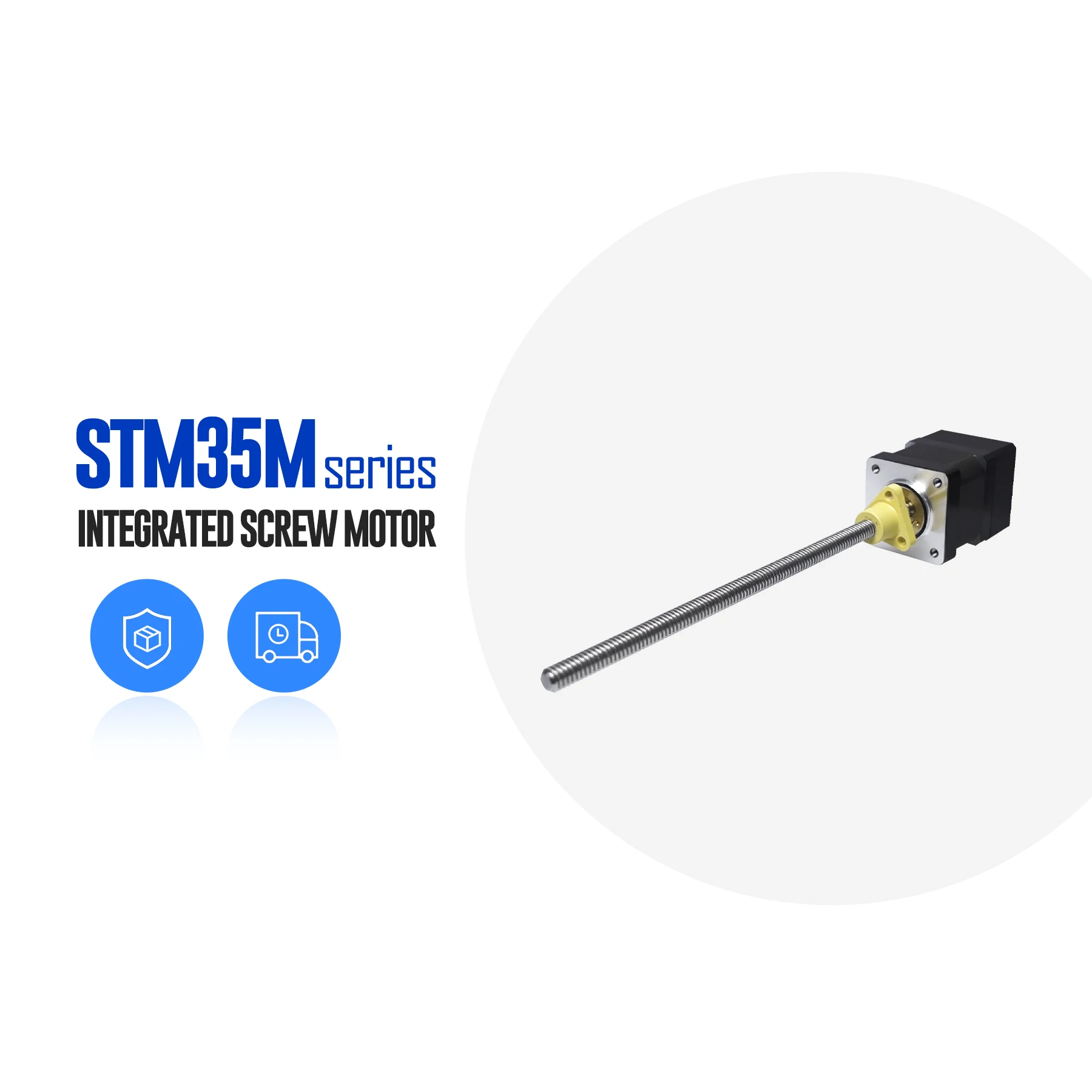 Geïntegreerde schroefstappenmotor Multi-controlemodus Absolute waarde-encoder gebaseerd op de STM35M-serie Geïntegreerde stappen Mo