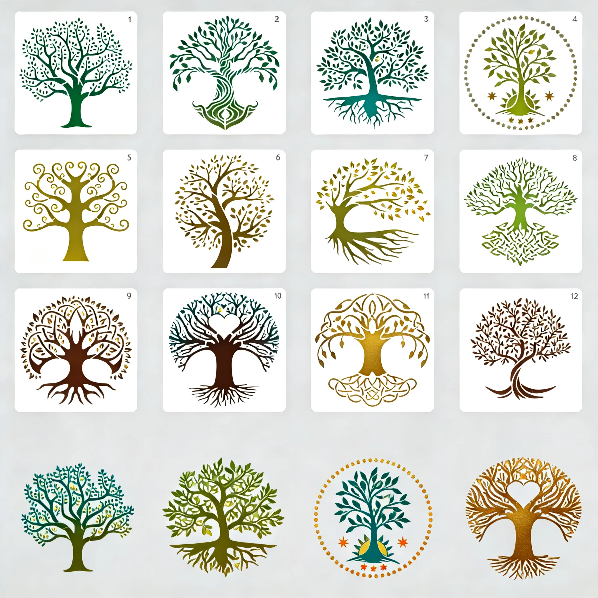 60-pezzi-5-set-stencil-a-strati-per-il-fai-da-te-con-motivo-albero-della-vita-591-pollici-per-pittura-murale-scrapbooking-e-colorazione-all'ingrosso