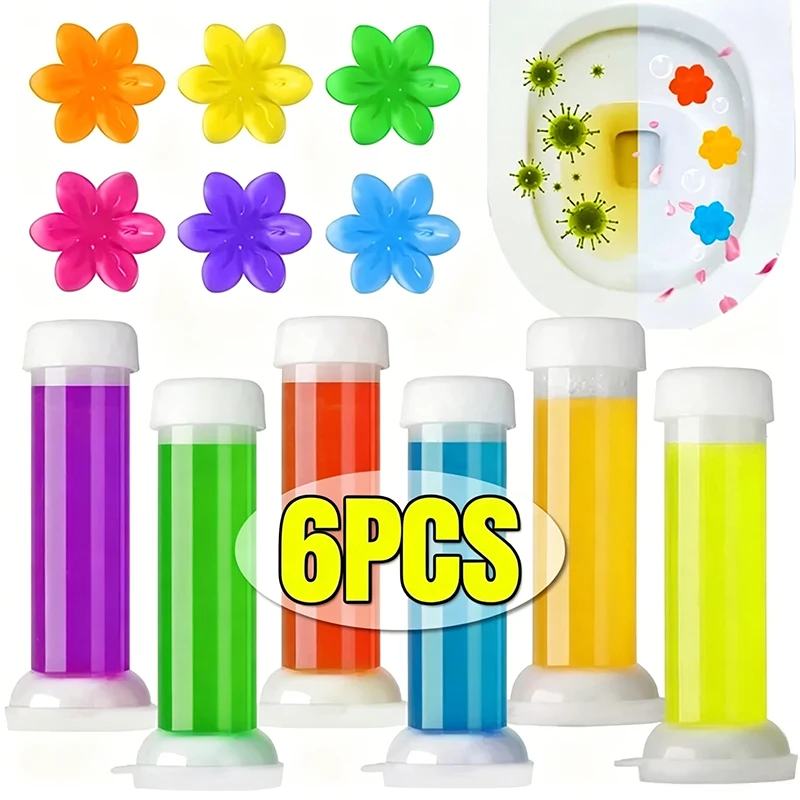 Gel Limpador de Vaso Sanitário Aromatizado com Flores, Detergente para Limpeza de Ralos, Aromatizador de Ambiente, Remove Odores, Acessórios para Banheiro Doméstico