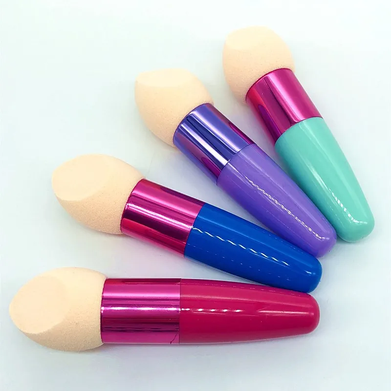 1 قطعة قطري قطع قضيب ماكياج BrushesConcealer إسفنجة أساس مزج نفخة مسحوق مقبض السلس أدوات تجميل المهنية