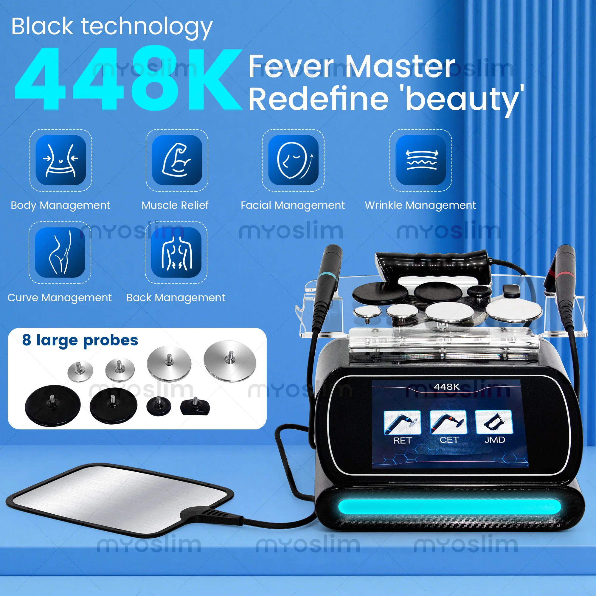 448KHz Indiba Activ Tecar RF Diathermy Physiotherapy Machine Knee Osteoarthritis Pain Relief Joint Degeneration Rehabilitation