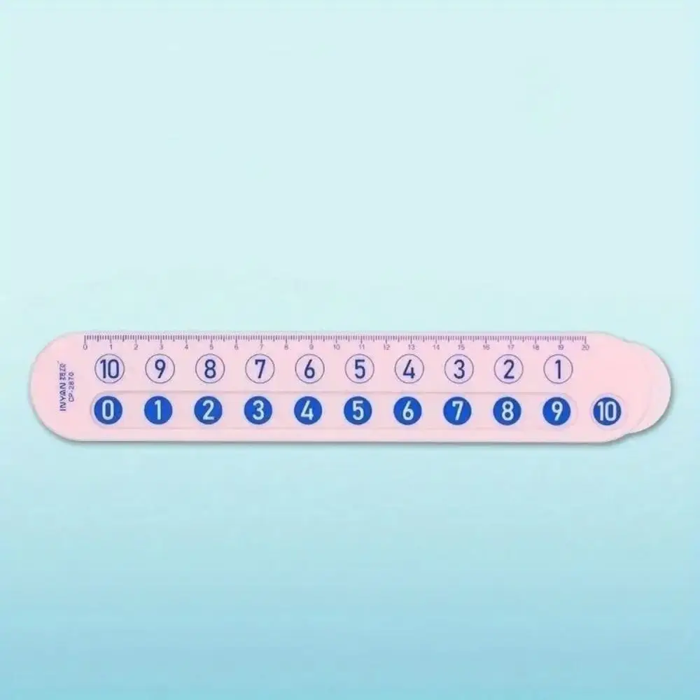 Early Education Number Decomposition Ruler Enlightenment Aid Learning Straight Ruler Educational Plastic Student Ruler