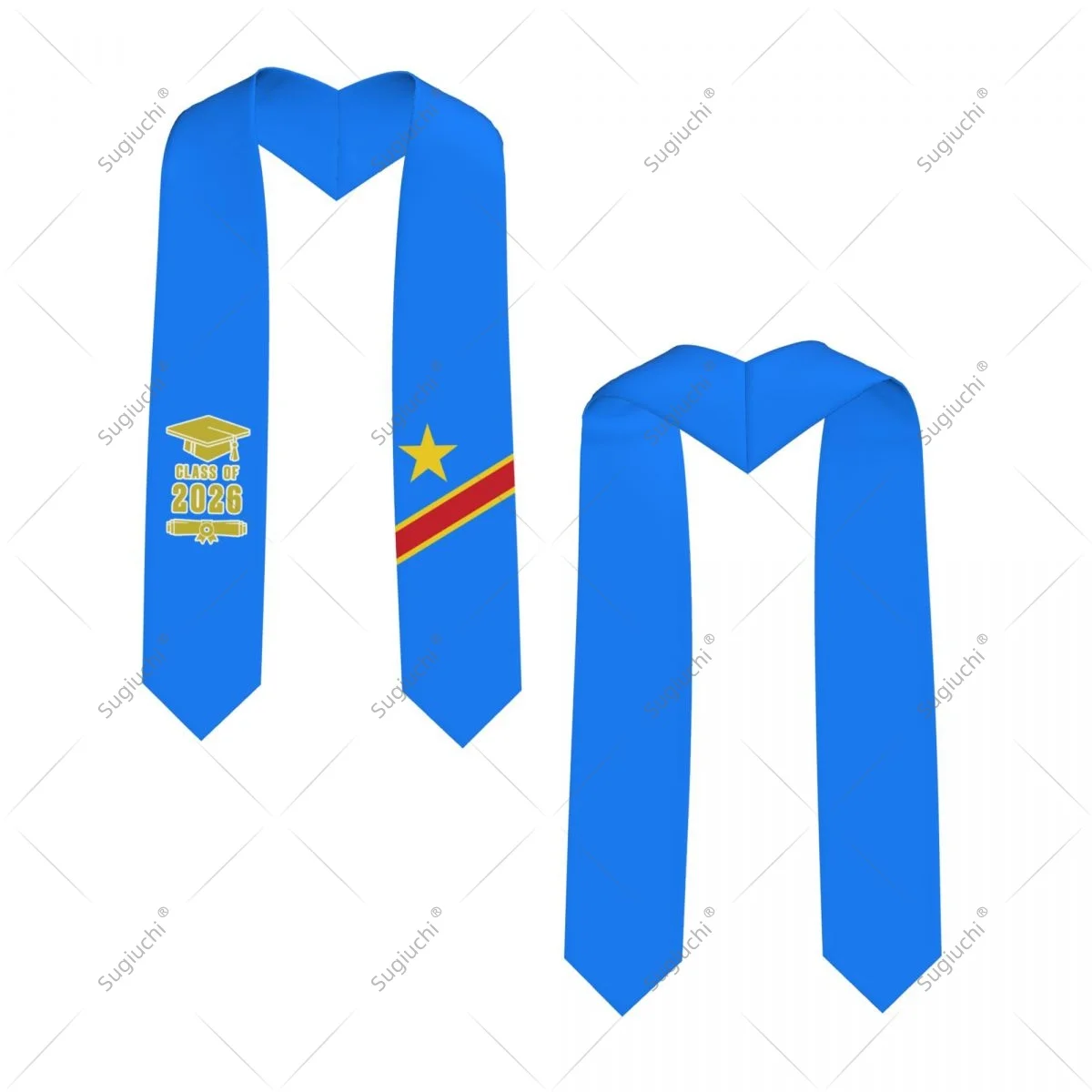 

Class Of 2026 Democratic Republic Of Congo Flag Graduation Stole Sash Scarf For International Students Proud 183CM Long