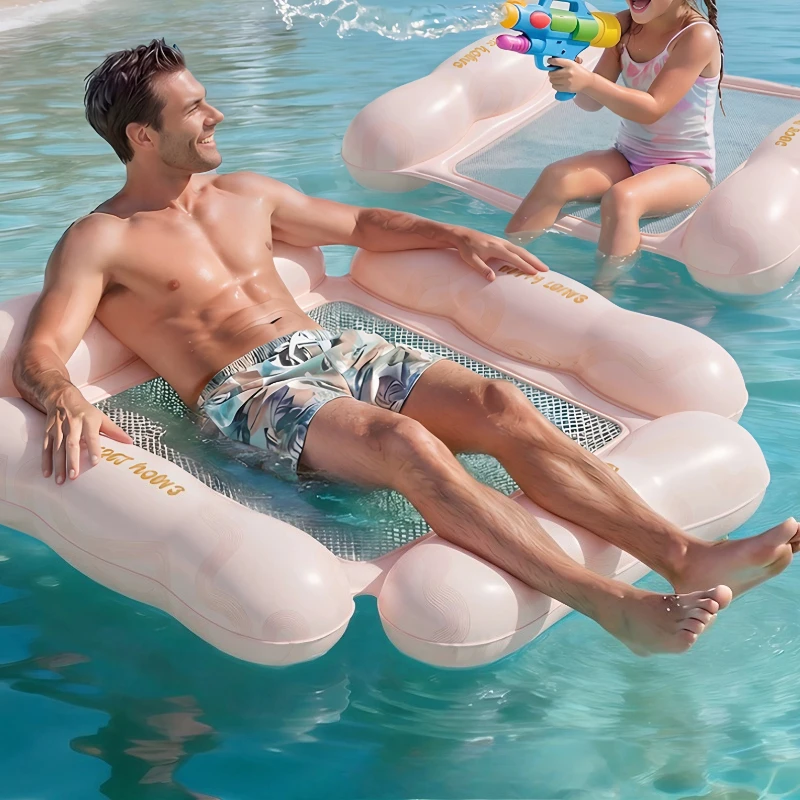Outdoor Kids Swim Ring Inflatable Water Float Bed Adult Floating Raft Portable Baby Seat Float Pool Play Mat Summer Water Toy