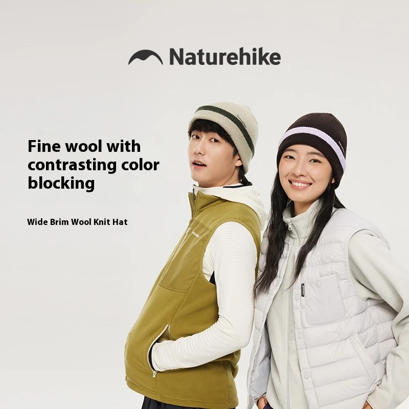 

Naturehike уличная шерстяная вязаная шапка унисекс, шерсть 7,5%, удобная посадка, не плотная, теплая защита ушей и ветрозащита для холодной погоды
