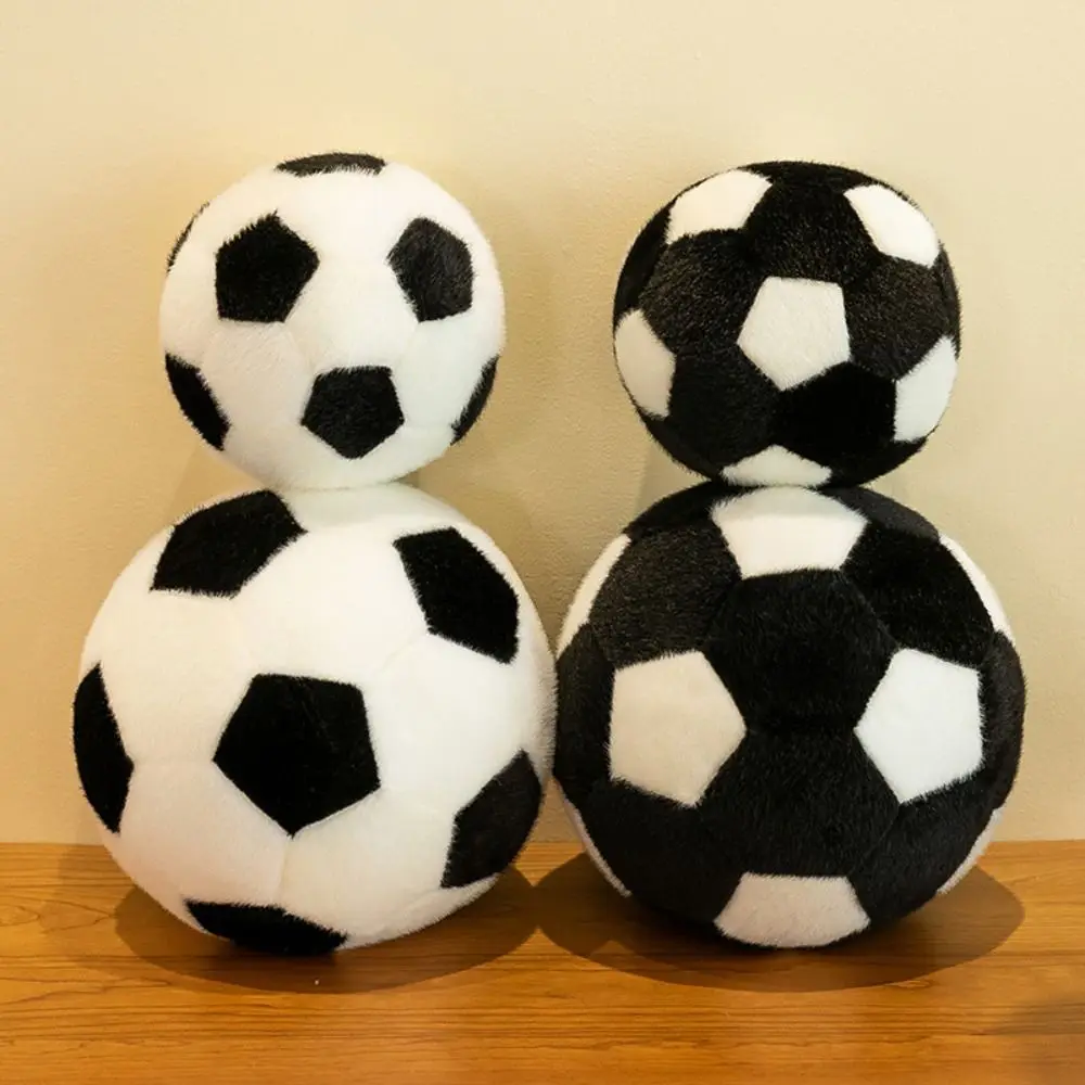 Ball Shape Soccer Ball Throw Pillow Soft Funny Football Throw Pillow Doll 13/20cm Ins Football Plush Toy Kid Girl Boy