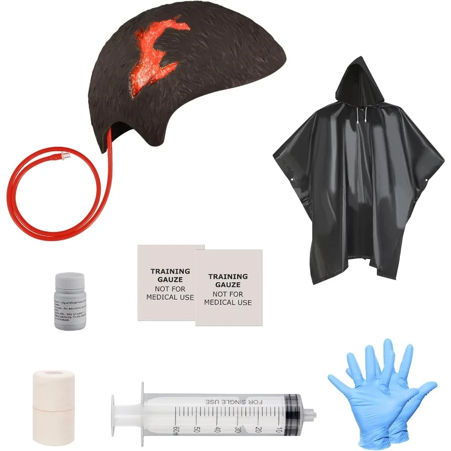 مجموعة أدوات تدريب رأس تعبئة الجروح لطلاب الطب وتدريبات الإسعافات الأولية: محاكاة واقعية للتحكم في البواسير في الطوارئ