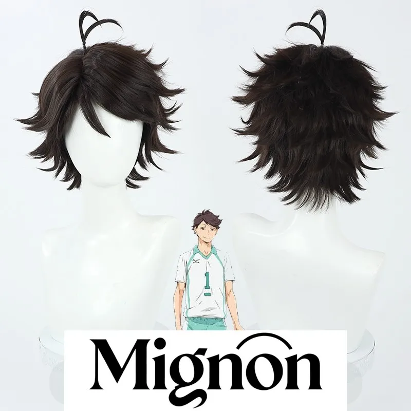 

Хайкю!! Парик для косплея Oikawa Tooru темно-коричневые колючие волосы подарок на Хэллоуин