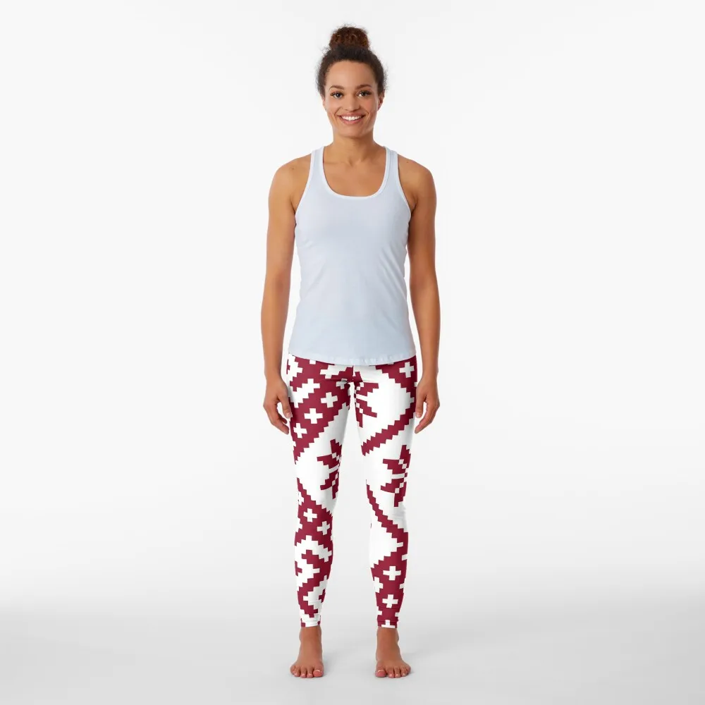 Leggings de diseño de estrella nórdica para mujer, pantalones de cintura alta para correr, fitness