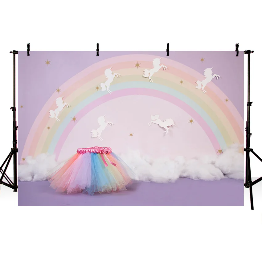 Birthday Photography Backdrops 1st Baby Shower Cake Smash Photo Background Children Newborn Portrait Party Decorations Props