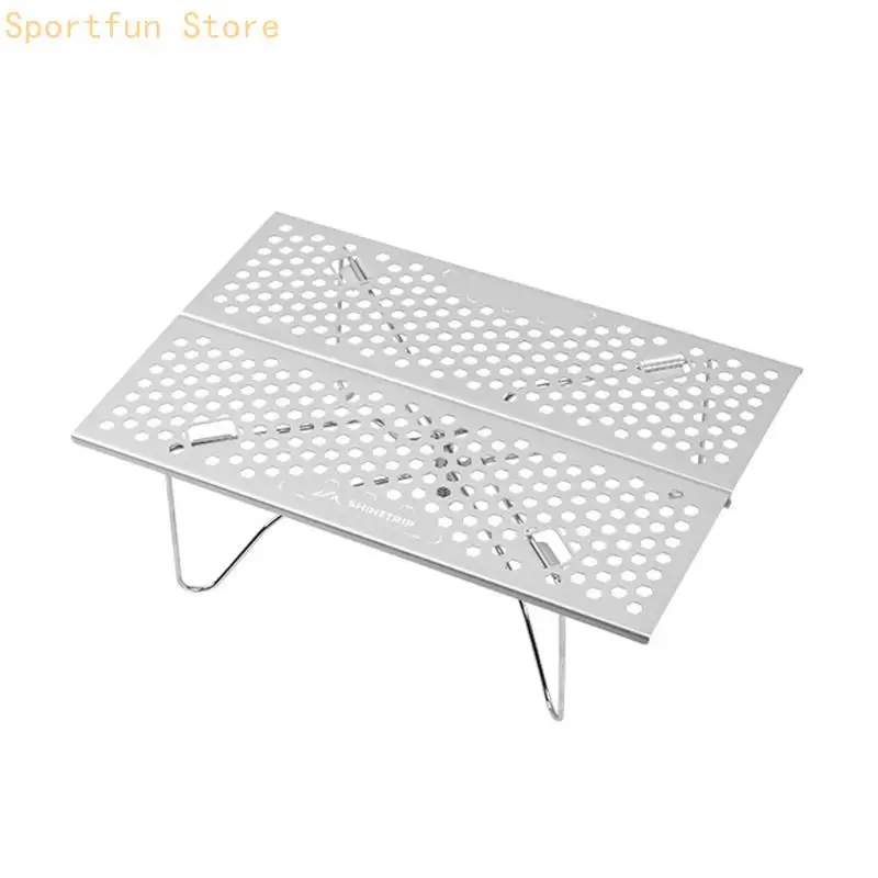Camp Side Table for Outdoor Tea Use and Meal Breaks With Bag X7JD