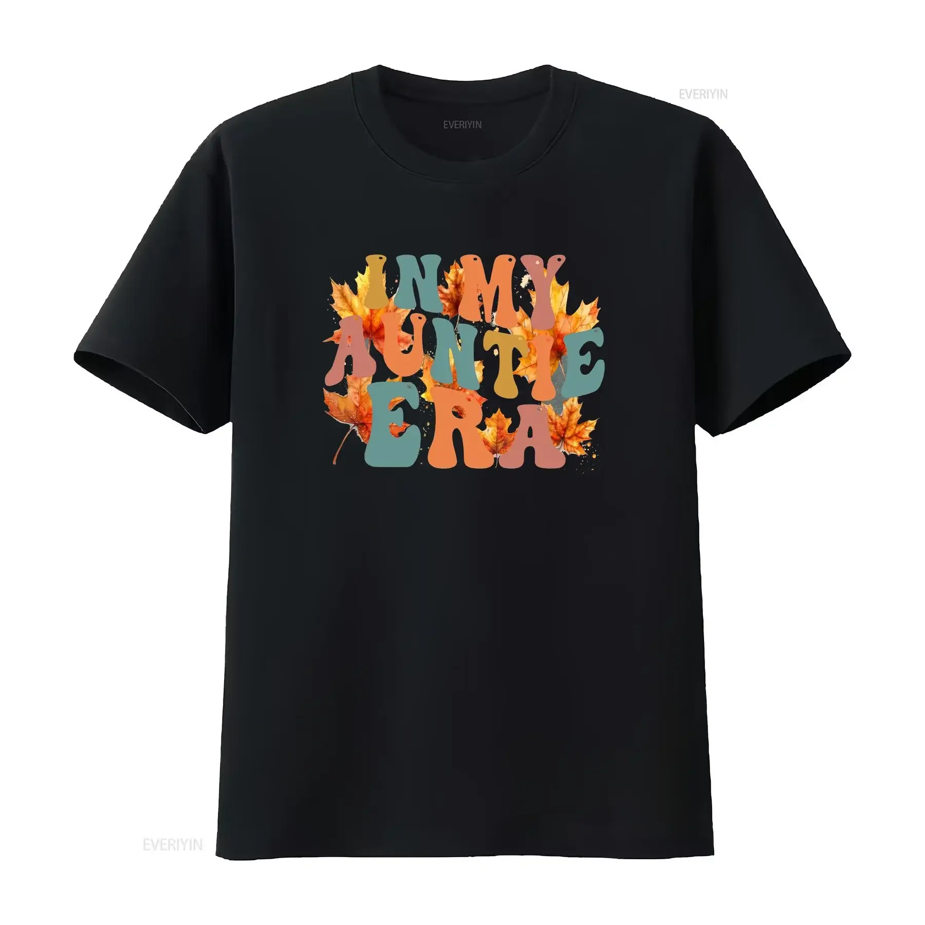 Crewneck Auntie Era T Shirt Cool Aunt Club Retro Future In My Favorite vintage Washed Versatile streetwear fashion Stylish