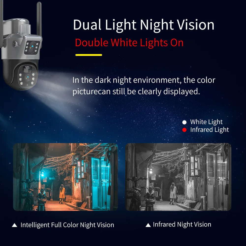 V380 Solar Monitor, 360 Degree Mobile Phone, Remote Outdoor Night Vision, Panorama Home HD Battery Camera