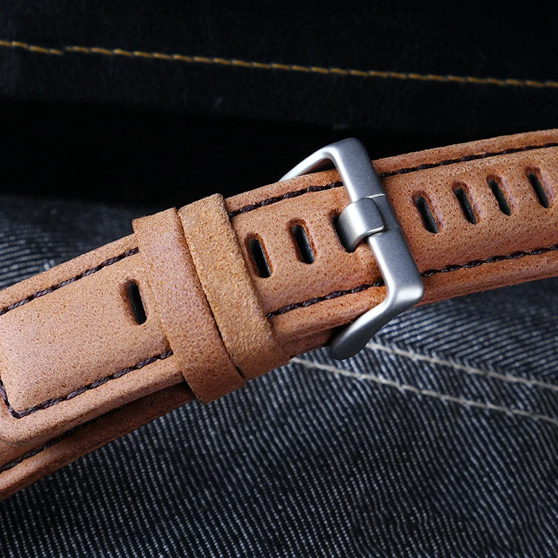 Leather watch strap For TIMEX  watch T2N721 T2N720 TW2T76300 TW2T76500 series men watchband chain accessories  24-16mm