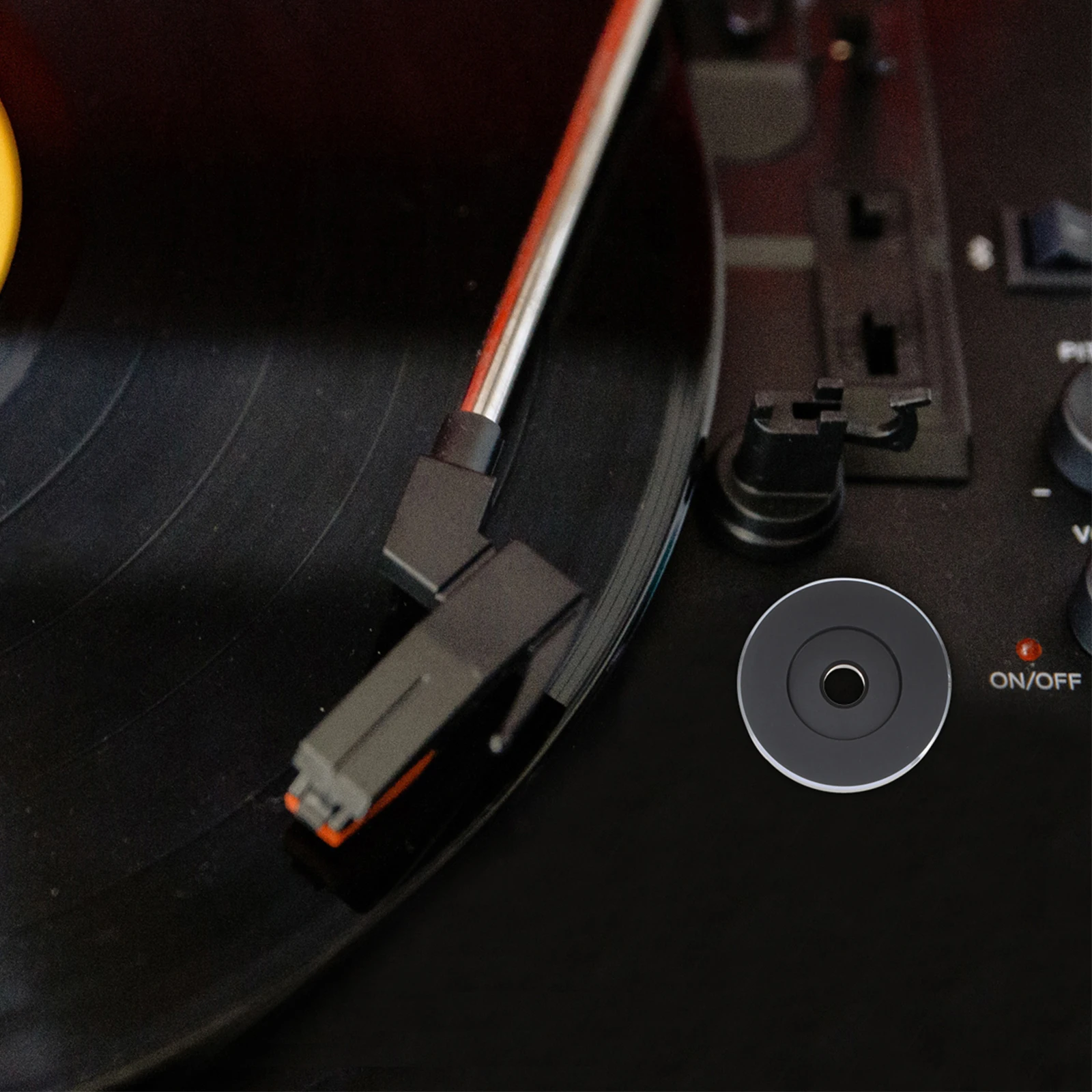 

Metal 45 Record Adapter Replacement Dome for 7 Inch Vinyl Big Hole Record Turntable Accessory Stable High-Quality Sound