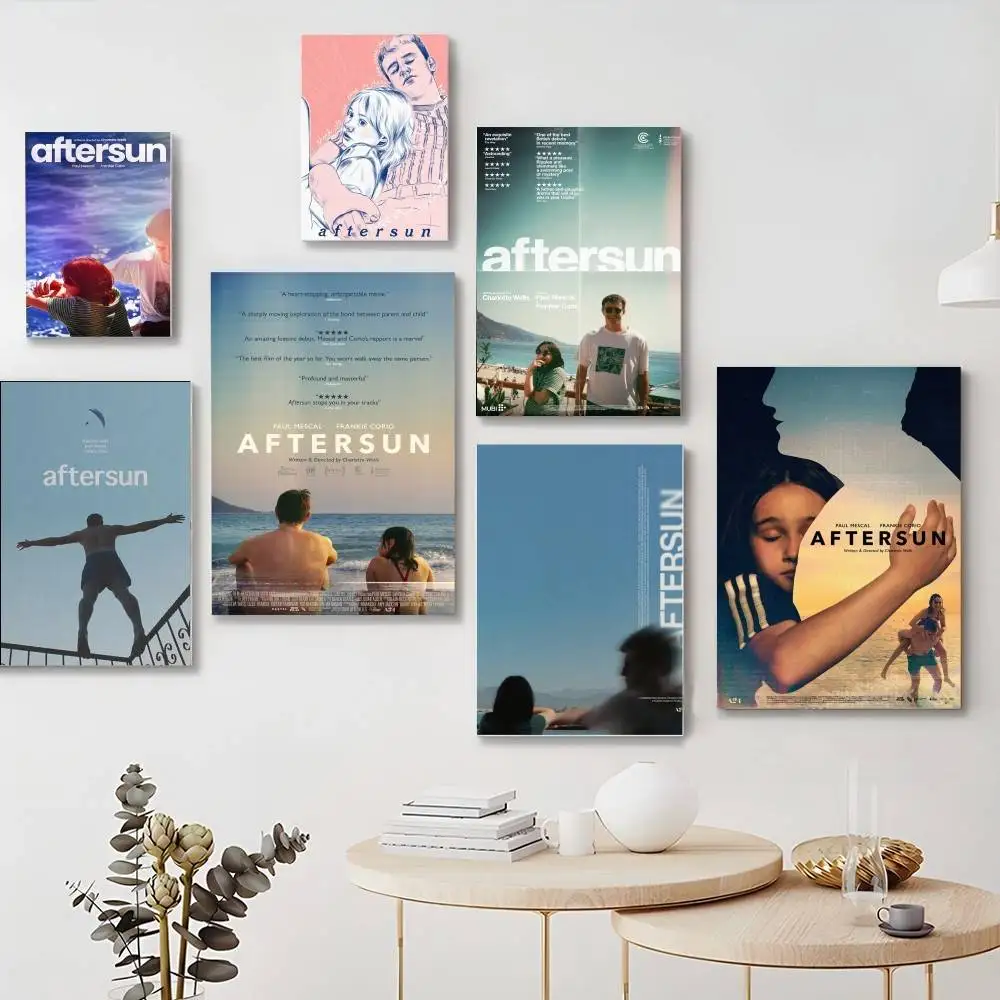 Aftersun-película curativa de puntuación alta, póster artístico autoadhesivo, pegatina de papel Kraft Retro, bricolaje, habitación, Bar, cafetería, Vintage, 2022