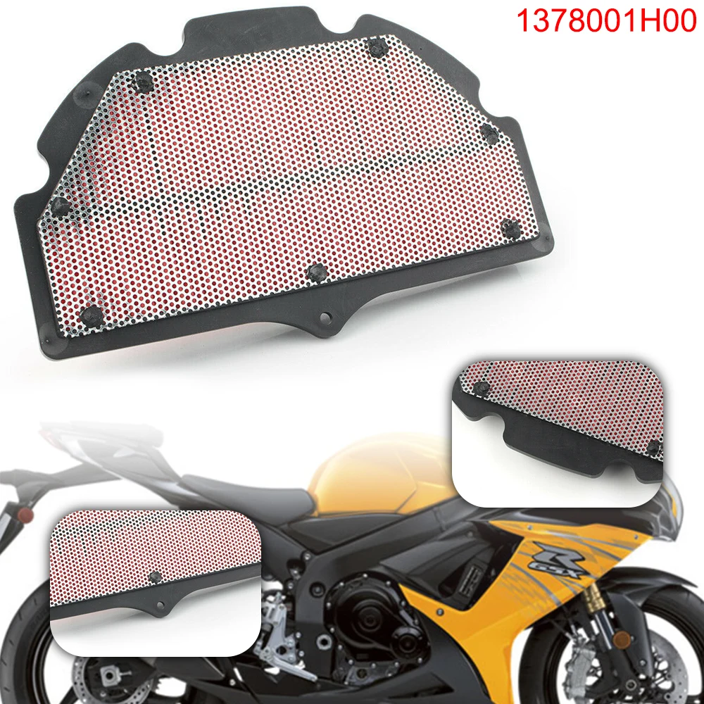Motorcycle Air Intake Filter Cleaner Racing Motorbike Air Filter For Suzuki GSXR600 GSXR750 GSX-R 600/750 K6 K8 2006-2010 view 3