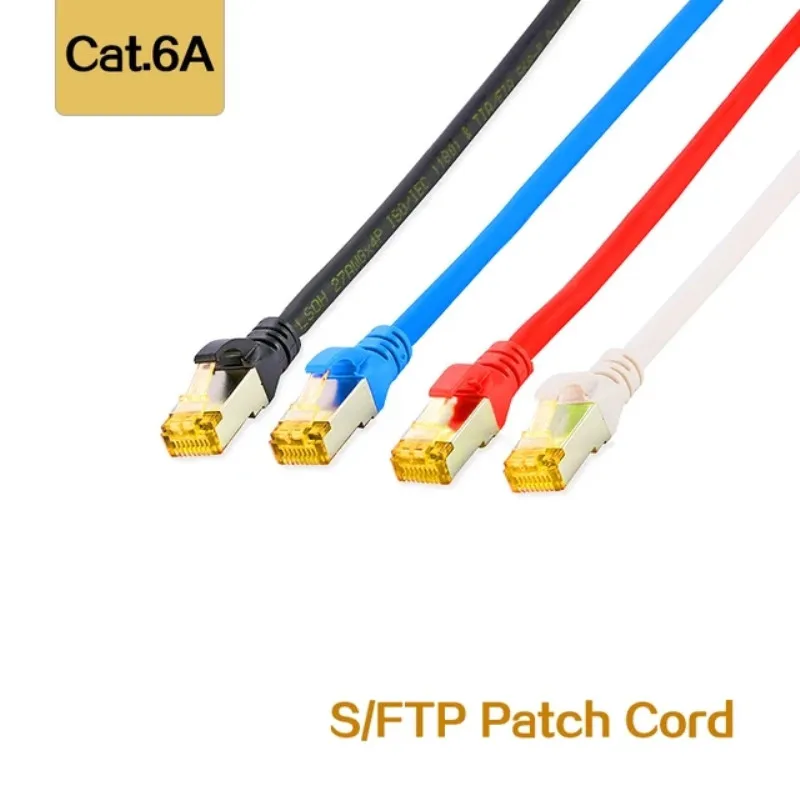 Kabel sieciowy 10G RJ45 CAT6A SFTP ekranowany kabel LSOH Lan Ethernet Cat 6A do routera Modem Internet RJ 45 Laptop 30m 20m