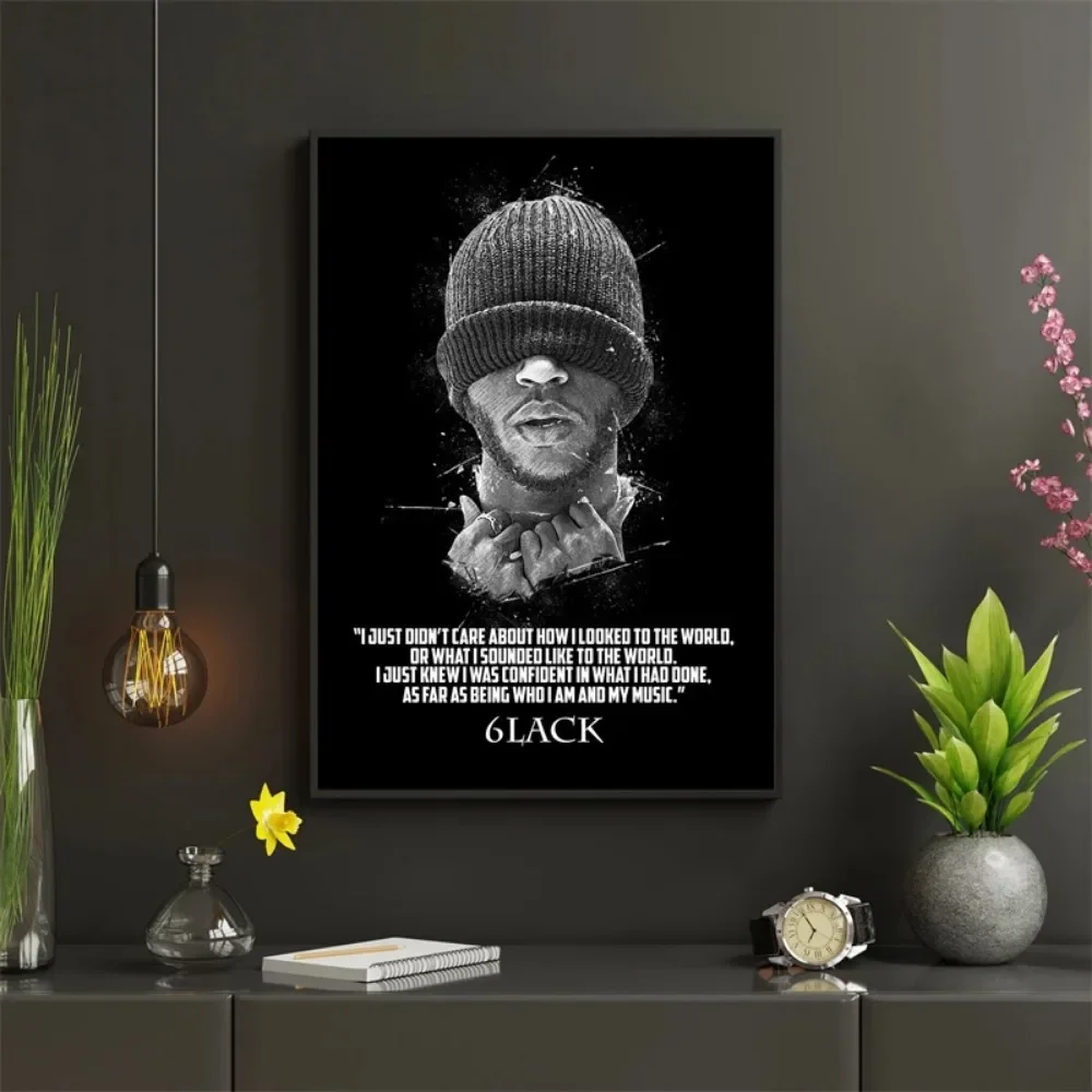 Pop didiDo 6lack Canvas Poster Aesthetics Print Since I Have A Lover Hip Hop Rapper Art Room Wall Music Album Student Dorm Decor