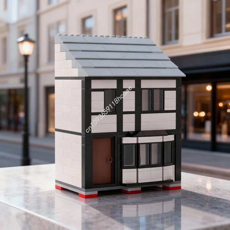 

220pcs MOC Timber Framed Low Relief Shop City Model Building Toys Blocks Architecture Idea Christmas Gifts Creative Education