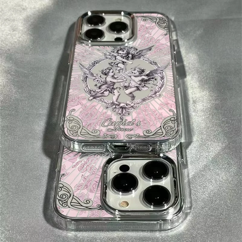 Middle Ages Cupid Angel Phone Case for iPhone 17 Air 11 12 13 14 15 16 Pro Max X Xs XR 8 7 Soft TPU Protective Cover Fundas view 3