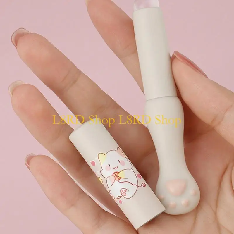 L8rd pincel maquiagem labial multiuso silicone com capa aplicador reutilizável para batom brilho bálsamo e corretivo