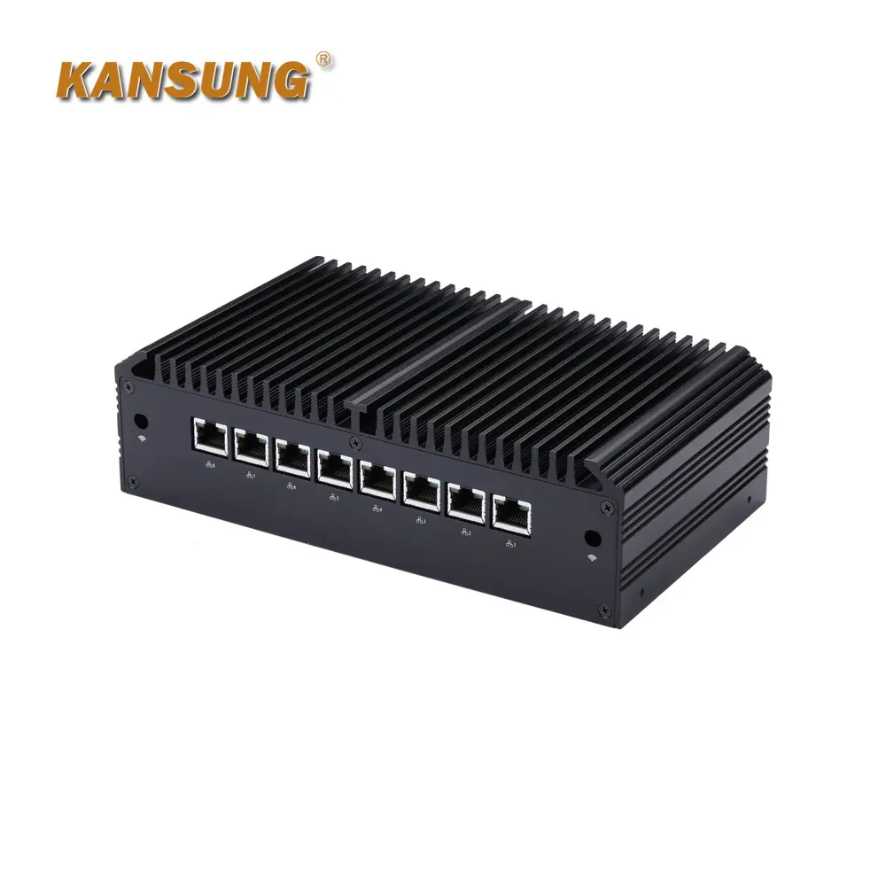 KANSUNG In-tel 8th Gen Celeron Kaby Lake 3867U with DDR4 Socket Micro Computer K818GE HD Graphics with 8 LAN 6 USB Mini PC