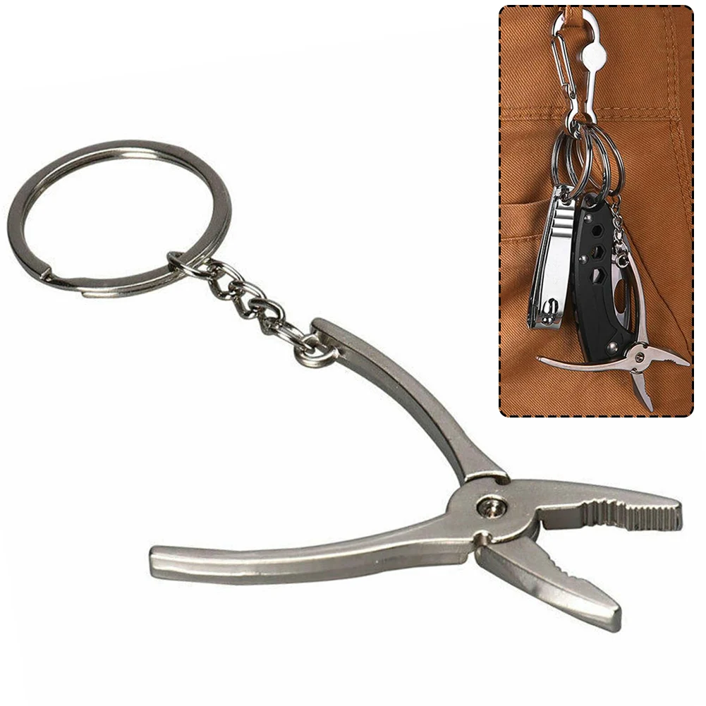 Key Tag Chain Keychain 1pc Accessory For Car Bike Bag Replacement Stainless Steel 1 Piece Key Tag Plier Pliers