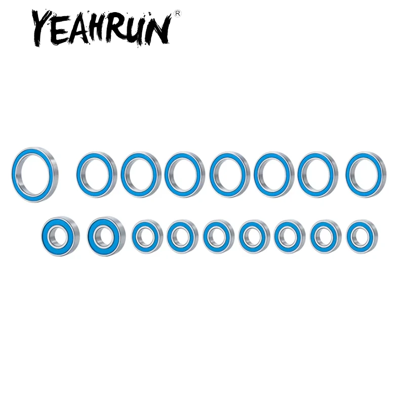 

YEAHRUN 33 шт. резиновый синий герметичный комплект шарикоподшипников для 1/5 8s X-Maxx 77086-4 RC гусеничный автомобиль, аксессуары