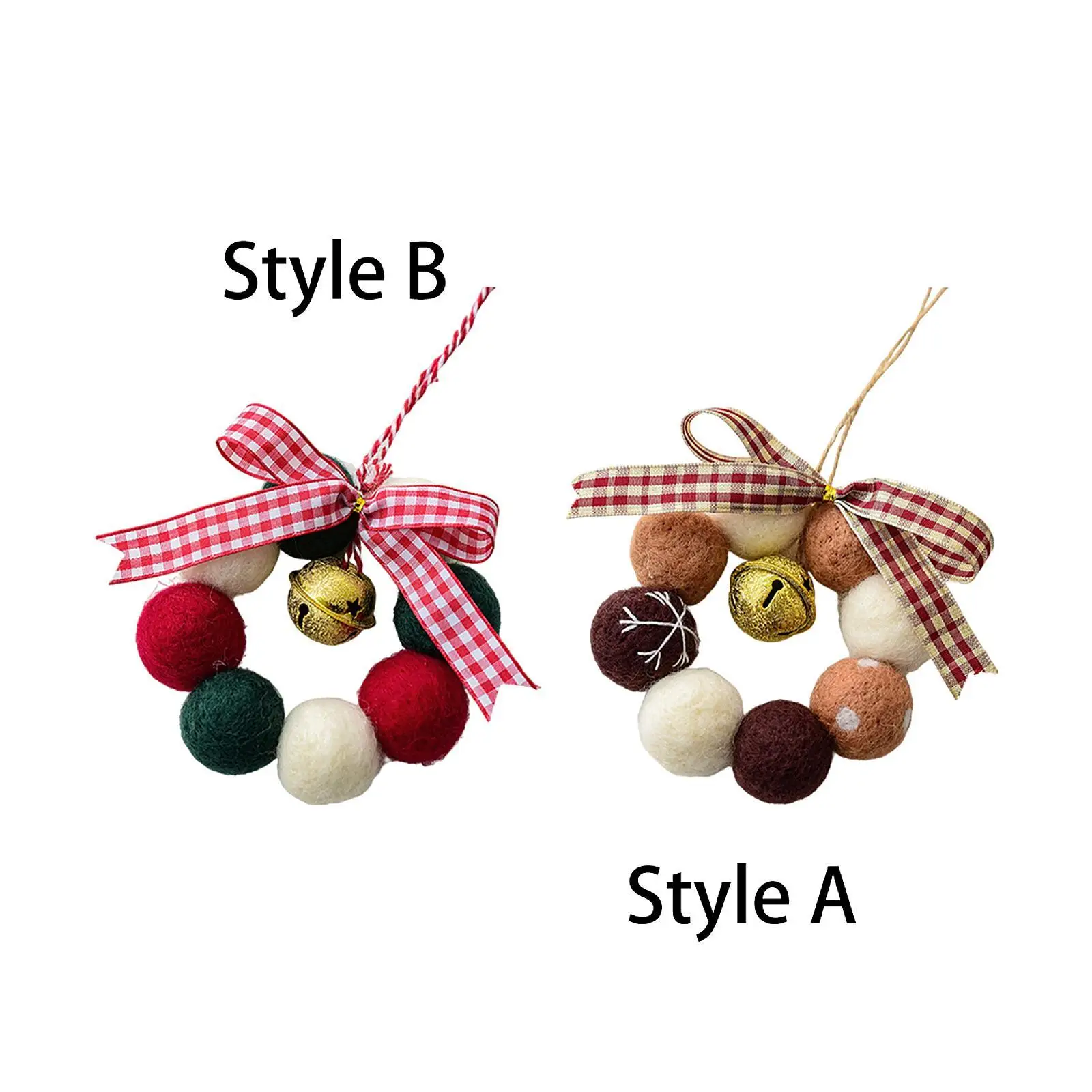 Kerstboom Krans Hanger Charm Party Decor met Strik Leuke Collectible Kerst Decor voor Open Haard Hal Muur Deur Binnen