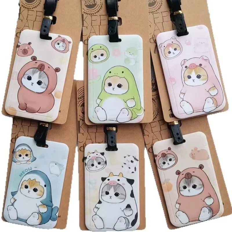 

Mofusand Luggage Tag Travel Bag Pendant Check-in Identification Name Card Holder Airport Baggage Boarding Tag with Strap