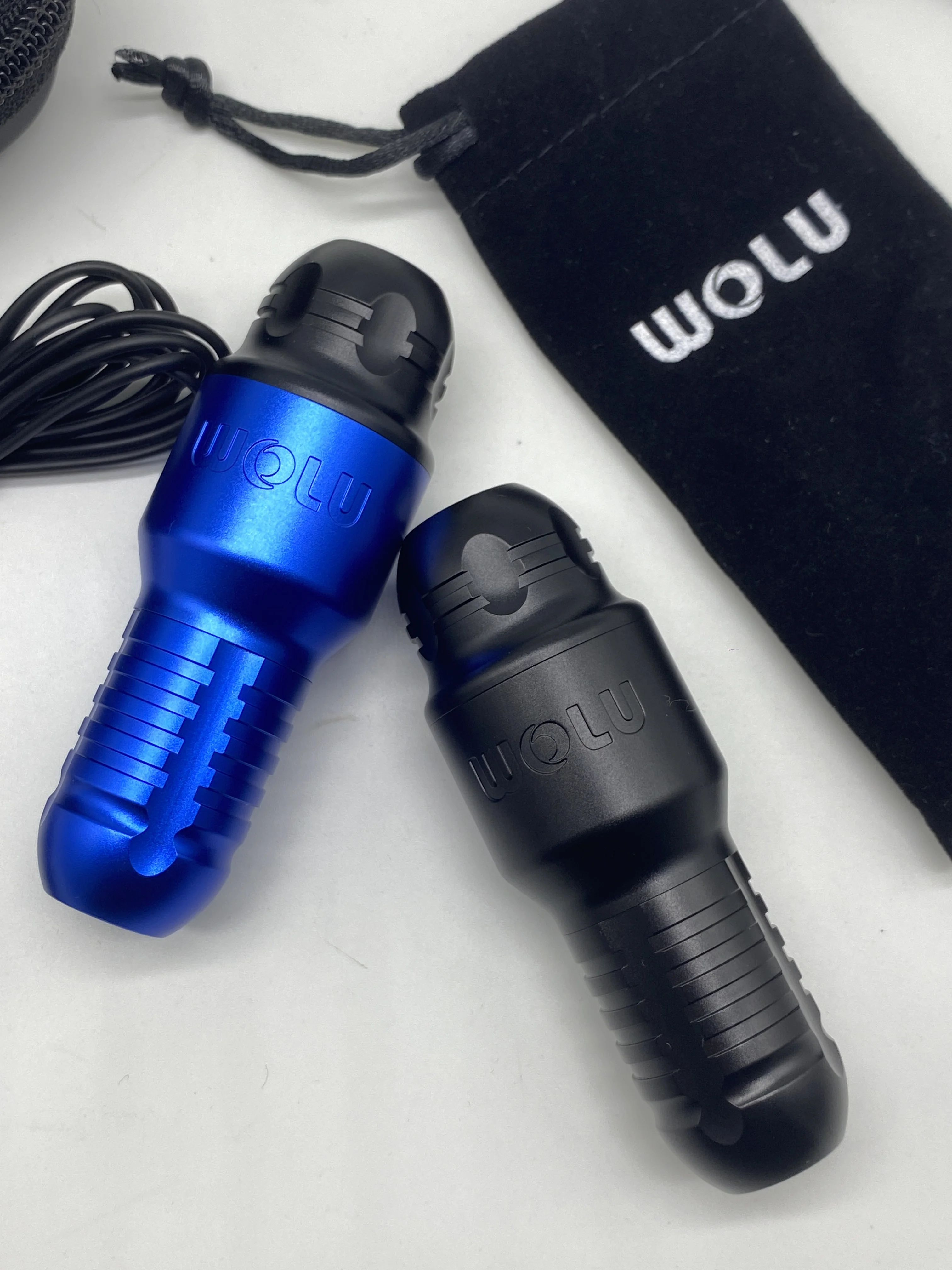 WOLU - 15 Efficient  Wireless Tattoo Kit for Professionals. 1800mAh Coreless Motor, 10 tattoo needles, 6 ink  LED Digital Displa