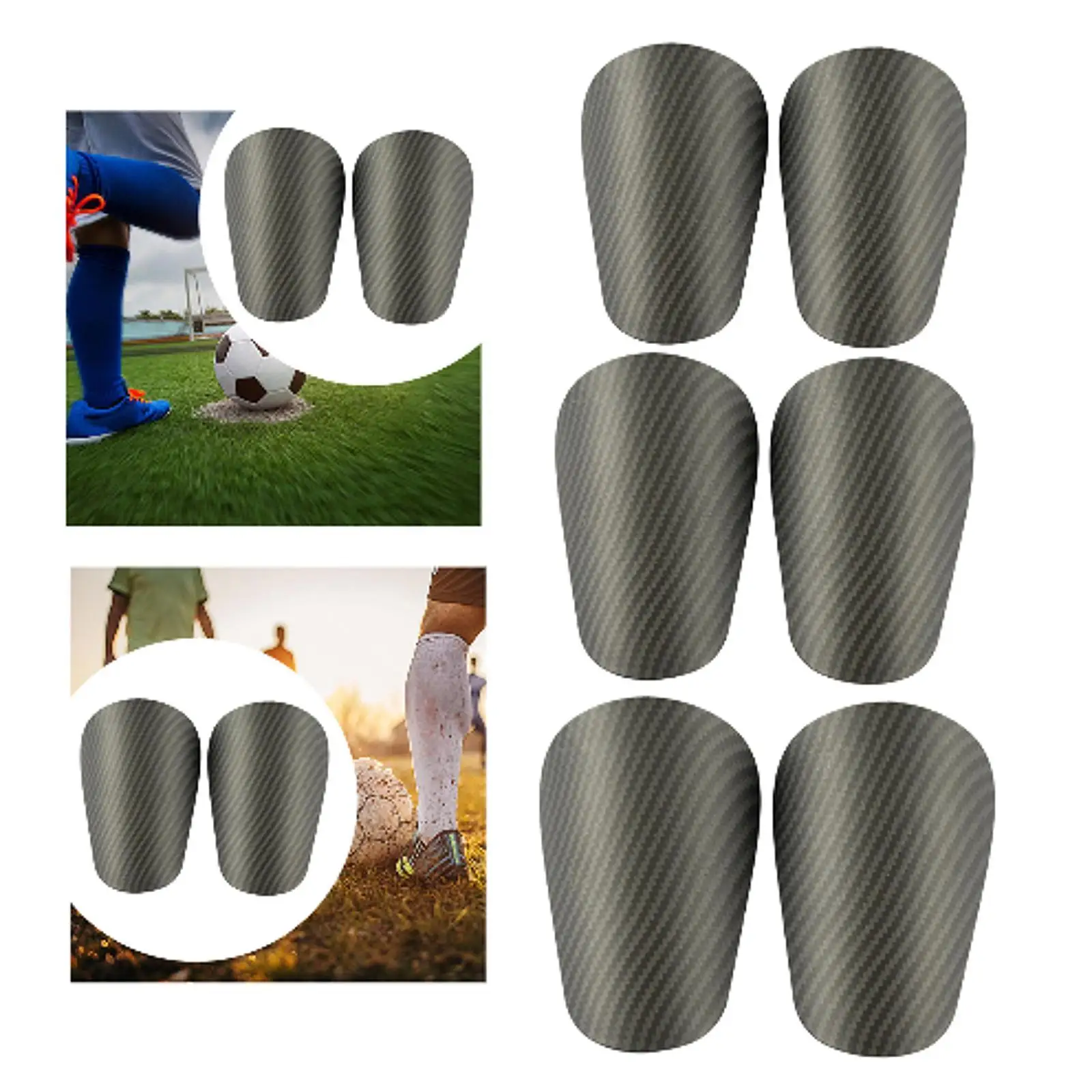 2 Pieces Soccer Shin Guards Insert Sports Guard for Outdoor Volleyball Tibia