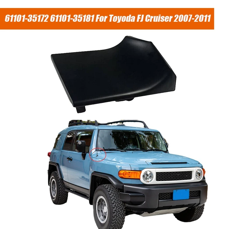 Left Front Side Fender Upper Panel 6110235132/61102-35141 for Toyoda FJ Cruiser 2007-2011 Car Hood Wing Neck Trim Plate