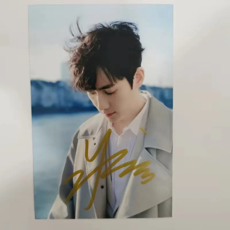 Zhu Yilong Magazine Cover HD Poster Autographed Photo TV Character of ZYL Drama Stills Handwritten Collection Signature Picture