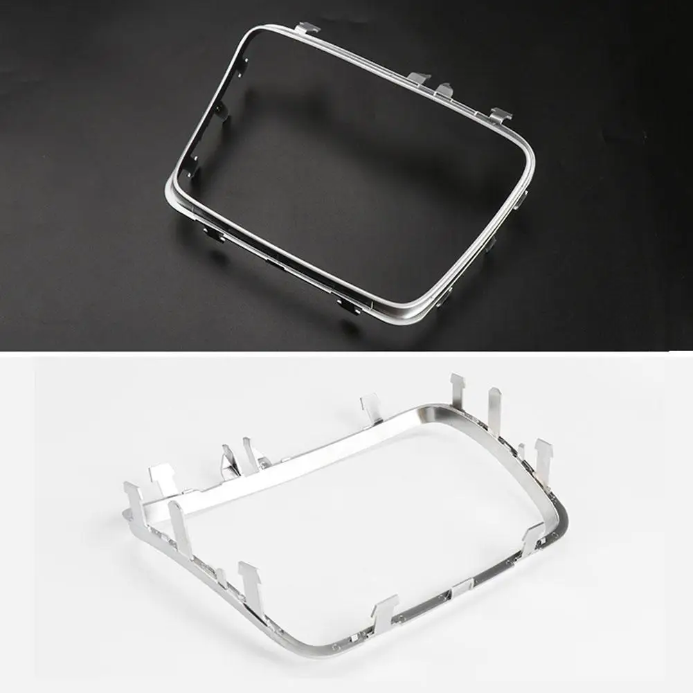 

Silver Chrome Frame Central Armrest Water Cup Holder Trim Strip Ashtray Cover Plating Strip for Mercedes E Class W213 15-20